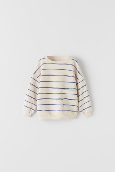 Sweatshirt With Thin Stripes