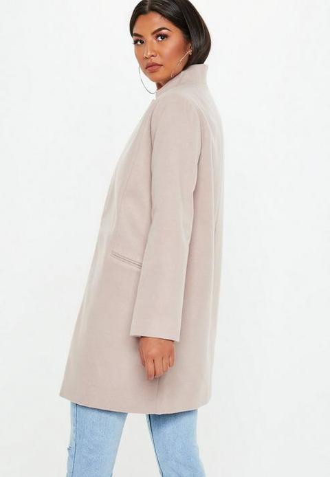 nude formal coat