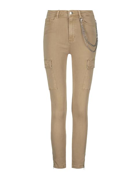 Pantalon Cargo Skinny Taille Haute