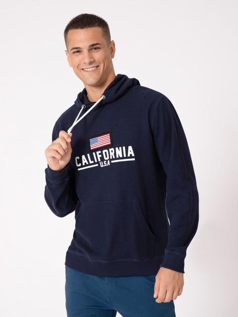 Felpa California Blu Navy