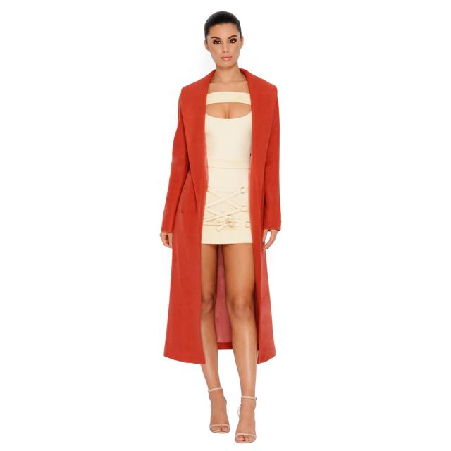 longline lapel coat