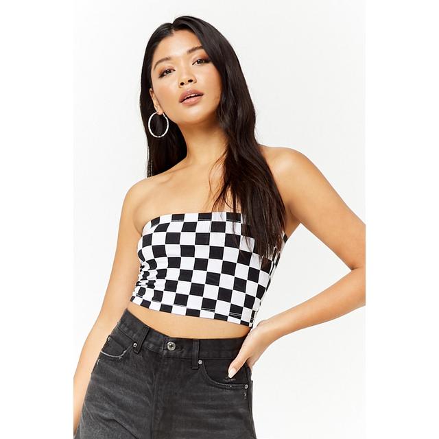 forever 21 checkered top