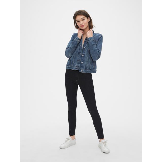 Icon Denim Jacket Saddle Blue Size 