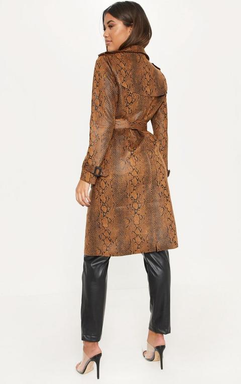 snakeskin trench