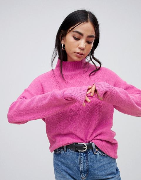 B.young – Pullover Mit Zopfmuster