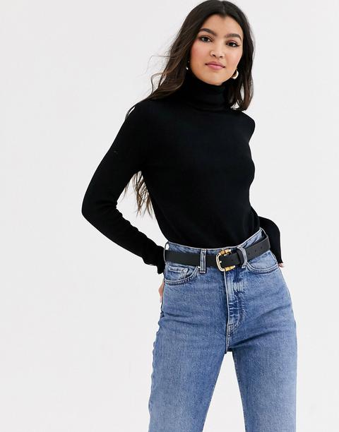 Pimkie Turtle Neck Jumper In Black