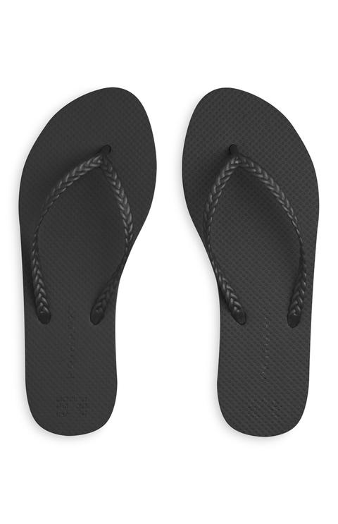 Black Flip Flops