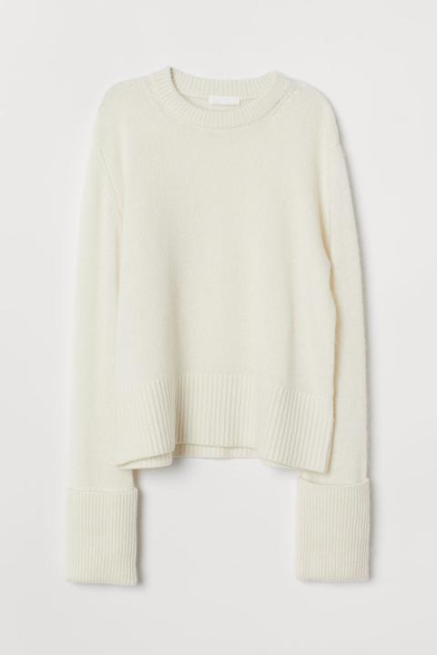 H & M - Pull En Cachemire - Blanc