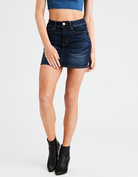 ae denim skirt