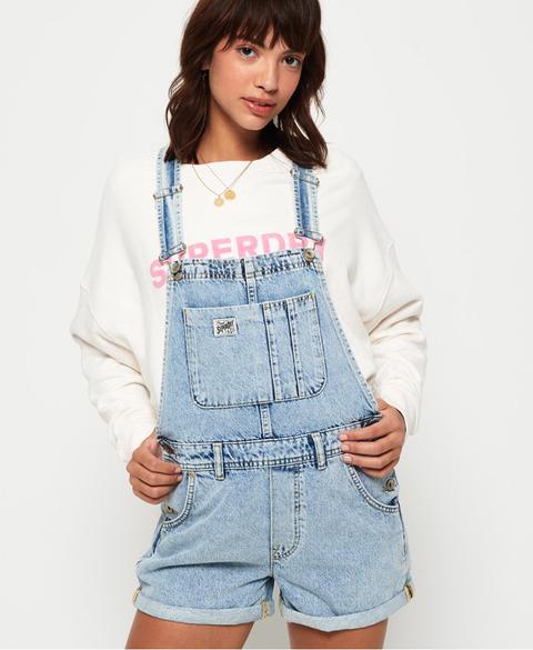 superdry denim dungarees