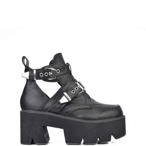 cut out platform boots