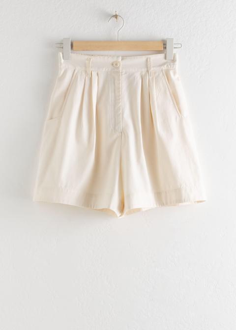 Cotton Lyocell Blend Shorts