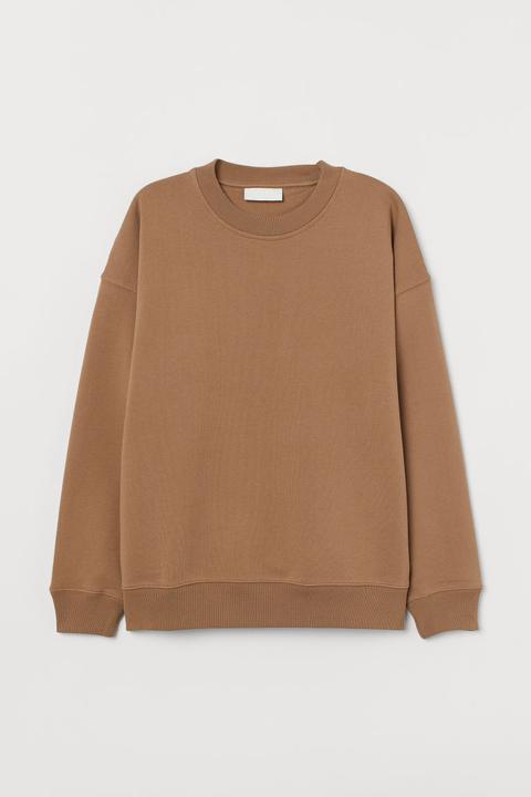 Cotton Sweatshirt - Beige