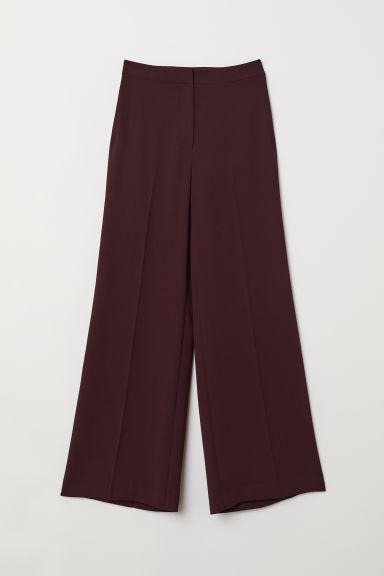 H & M - Pantaloni Ampi - Rosso