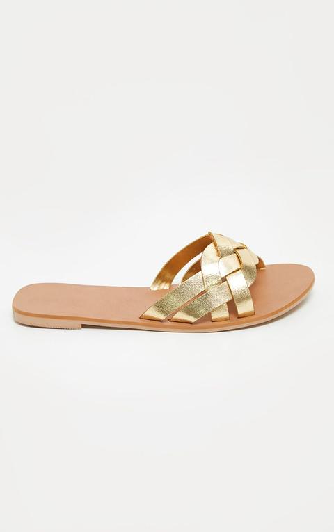 Gold Platted Mule Sandal