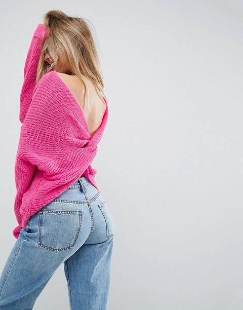 Jersey Grueso Con Detalle Retorcido En La Parte Posterior De Asos