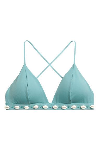 Top De Bikini De Triángulo - Turquesa