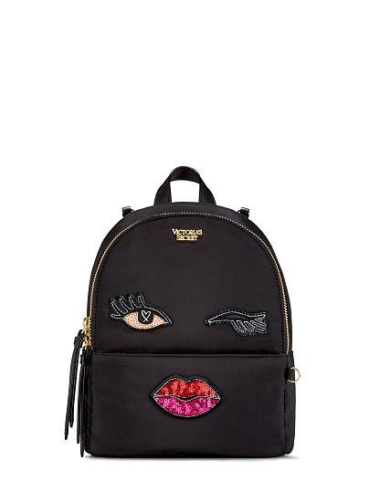 ¡novedad! Mochila Urbana Pequeña Con Parches Runway