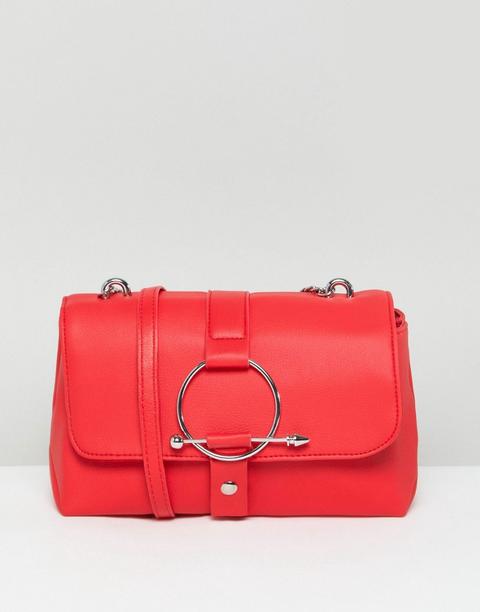 Asos - Borsa A Tracolla Con Cerchio E Freccia - Rosso