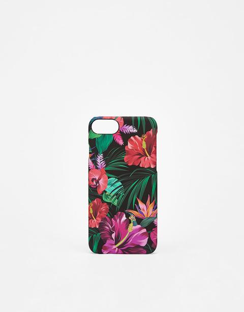 Cover Iphone 6 Plus/7 Plus /8 Plus Con Fiori Tropicali