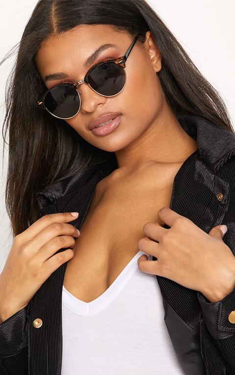 Tortoise Classic Round Retro Sunglasses