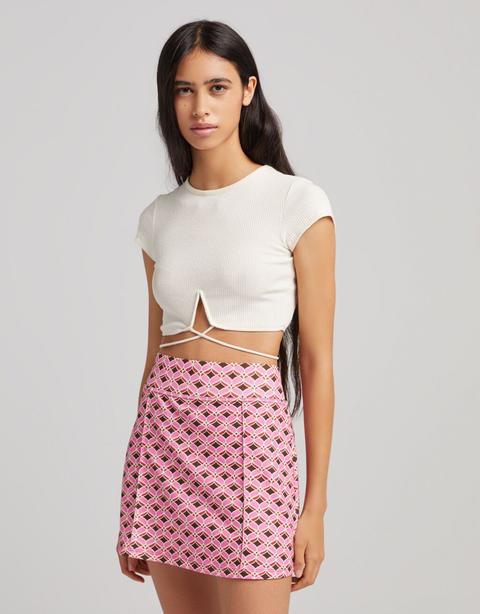 Falda Mini Print