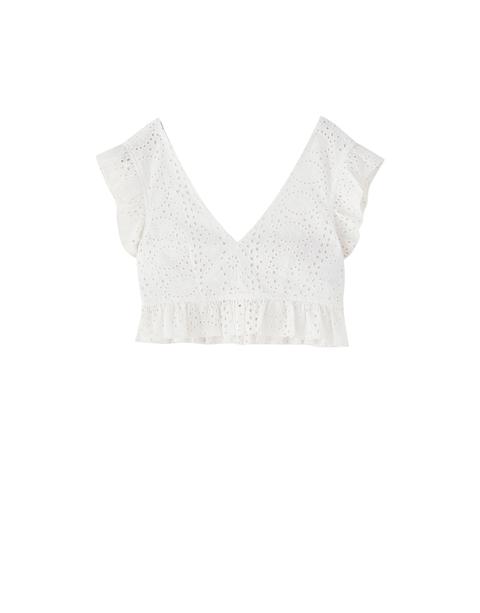 Blouse Blanche Broderie Anglaise
