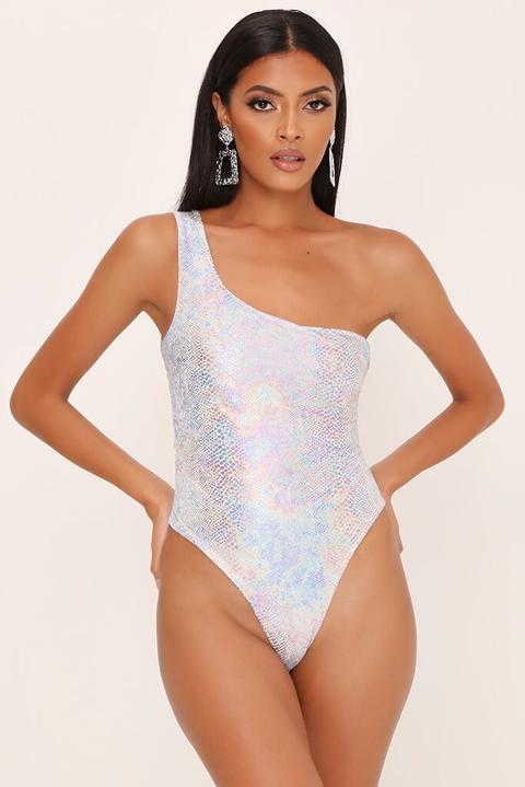 Glitter One Shoulder Bodysuit