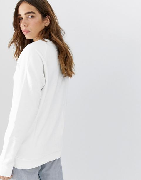 adidas originals essential crew neck sweatshirt in white