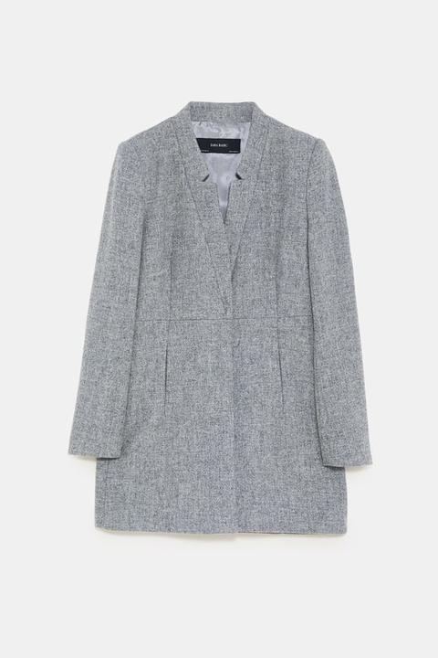 Inverted Lapel Frock Coat from Zara on 