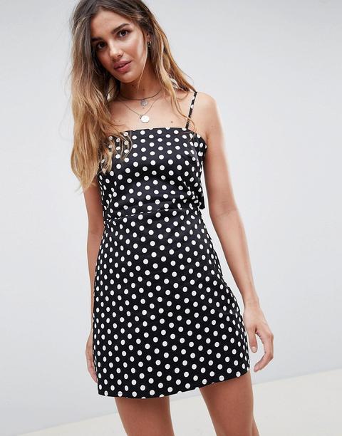 polka dot camisole dress