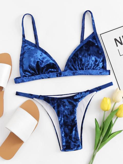 Set Di Bikini In Velluto