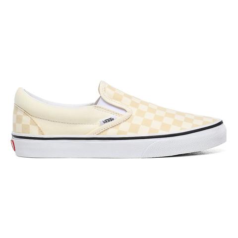 Vans Checkerboard Classic Slip-on Shoes ((checkerboard) Classic White/true White) Women White