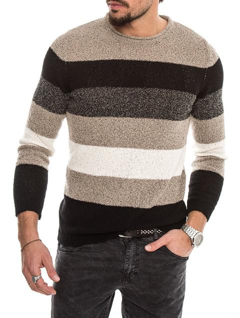 Amon Striped Cotton Sweater