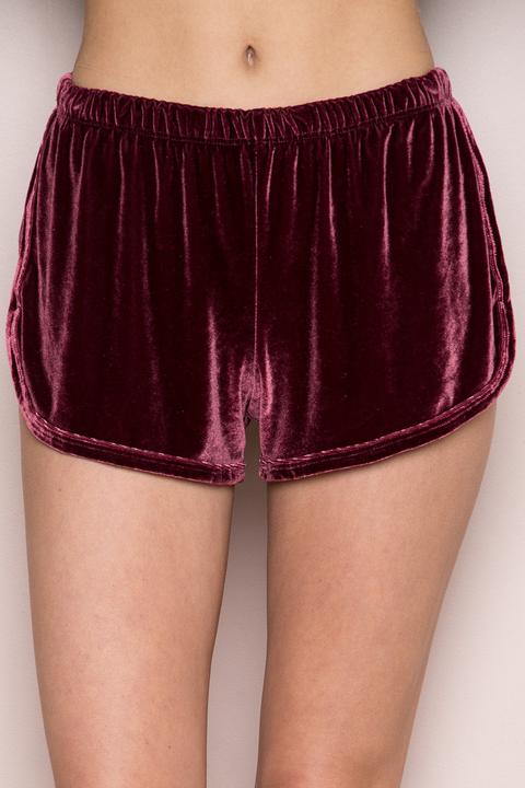 Lisette Velvet Shorts