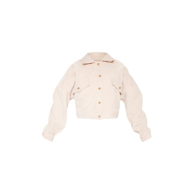stone cropped cord jacket