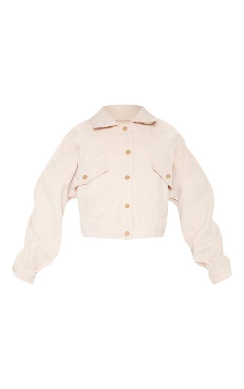 stone cropped cord jacket
