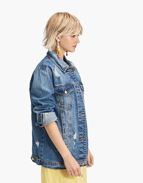 Giubbotto Denim Oversize Jeans Medio