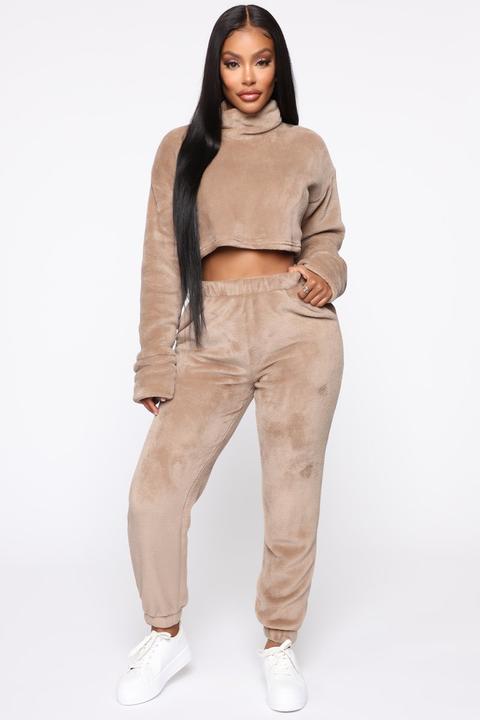 The Pookie Bear Jogger Set - Brown