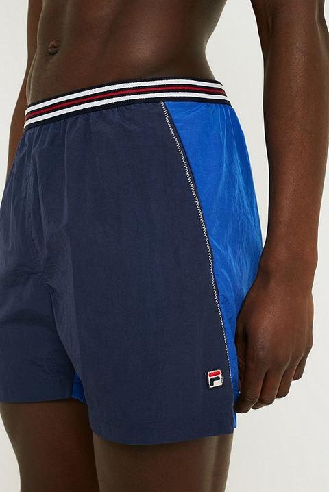 Fila Vintage Navy Swim Shorts - Mens M