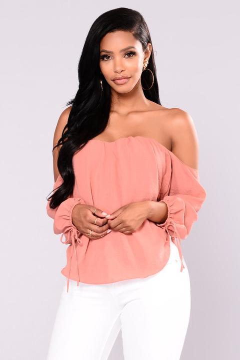 Koko Off The Shoulder Top - Rust