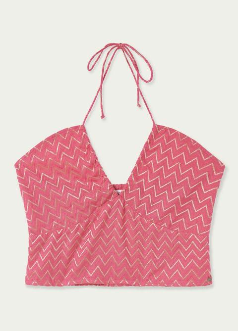 Top Flipa Zigzag Halter Nudo