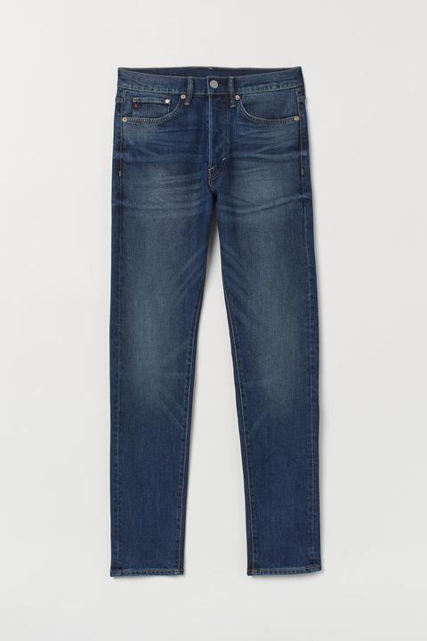 Slim Straight Comfort Jeans - Azul