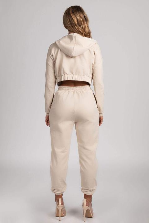 Sylvia Loopback Joggers - Nude