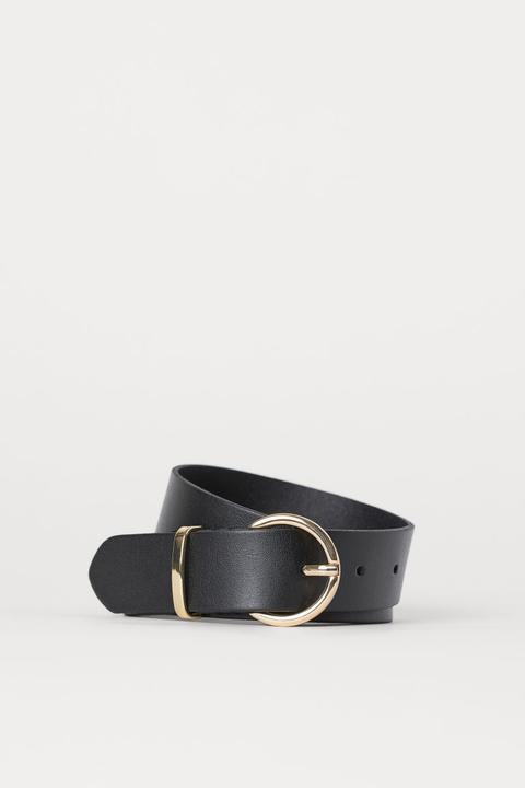 Ceinture En Cuir - Noir