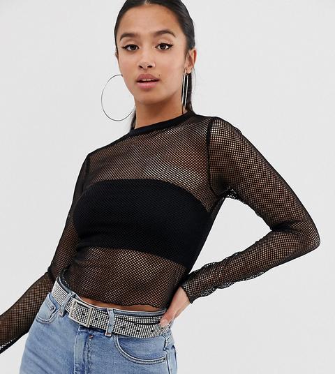 asos fishnet top