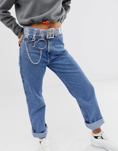 Cinturón Para La Cadera Y La Cintura Con Anilla Y Cadena Con Diseño Transparente De Asos Design-borrar