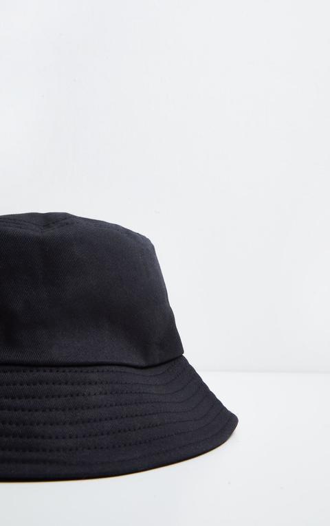 Plain Black Bucket Hat