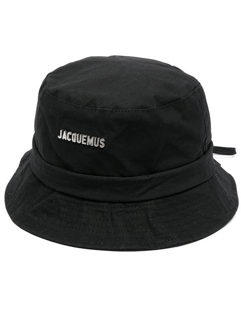 Jacquemus Le Bob Logo Bucket Hat - Noir