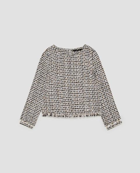 Cuerpo Tweed Detalle Perlas